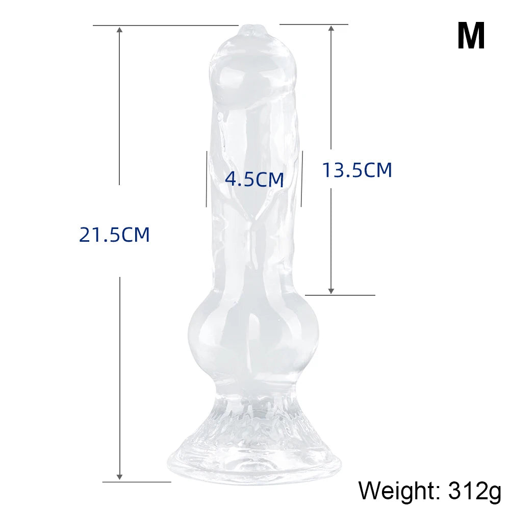 godemichet transparent monstrueux