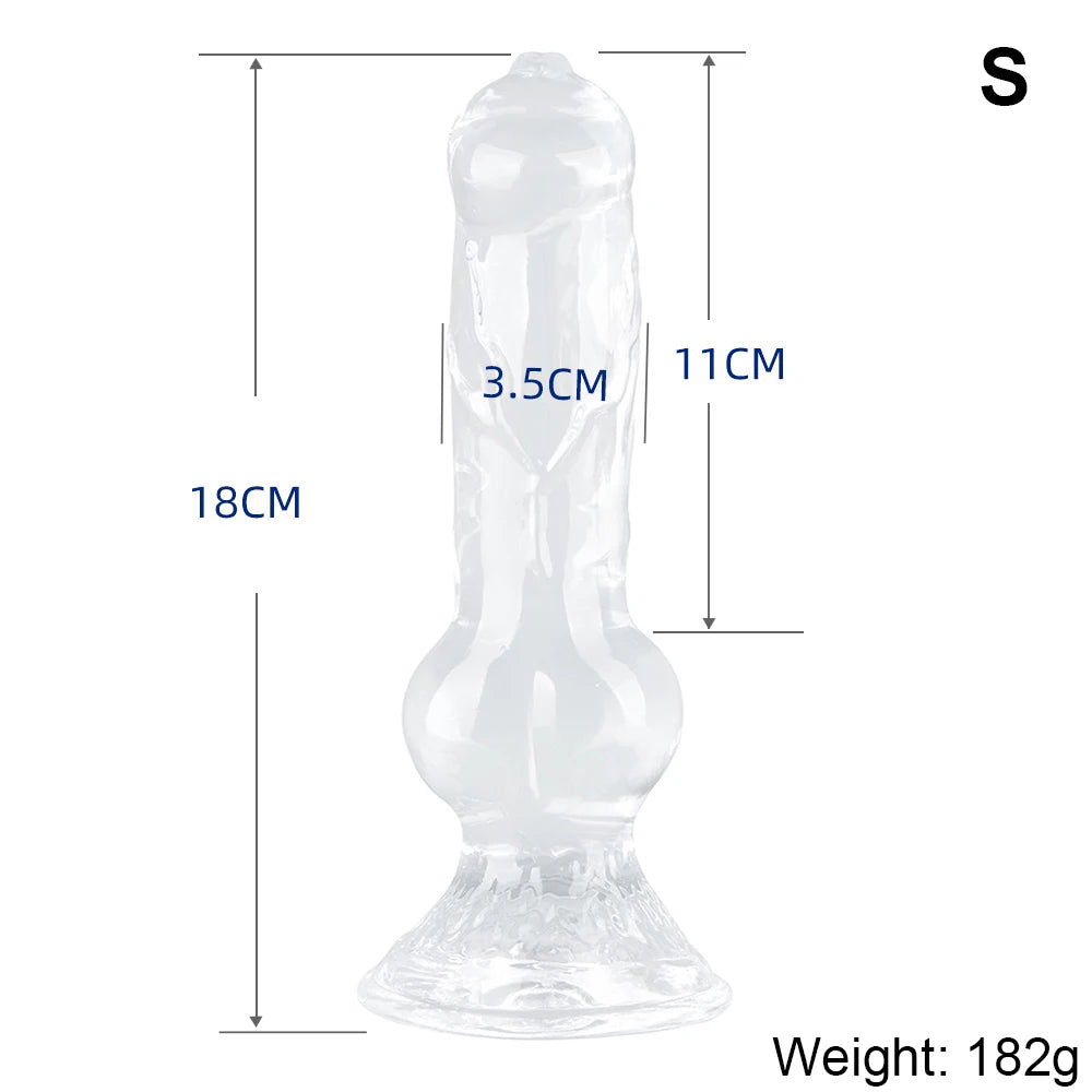 godemichet transparent monstrueux